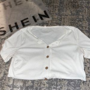SHEIN button up tee